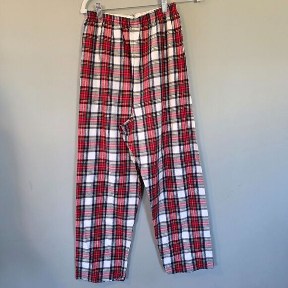 Vintage Red Flannel Pajama Lounge Set. Medium. Holiday Christmas Retro Cozy Cute - Picture 4 of 6